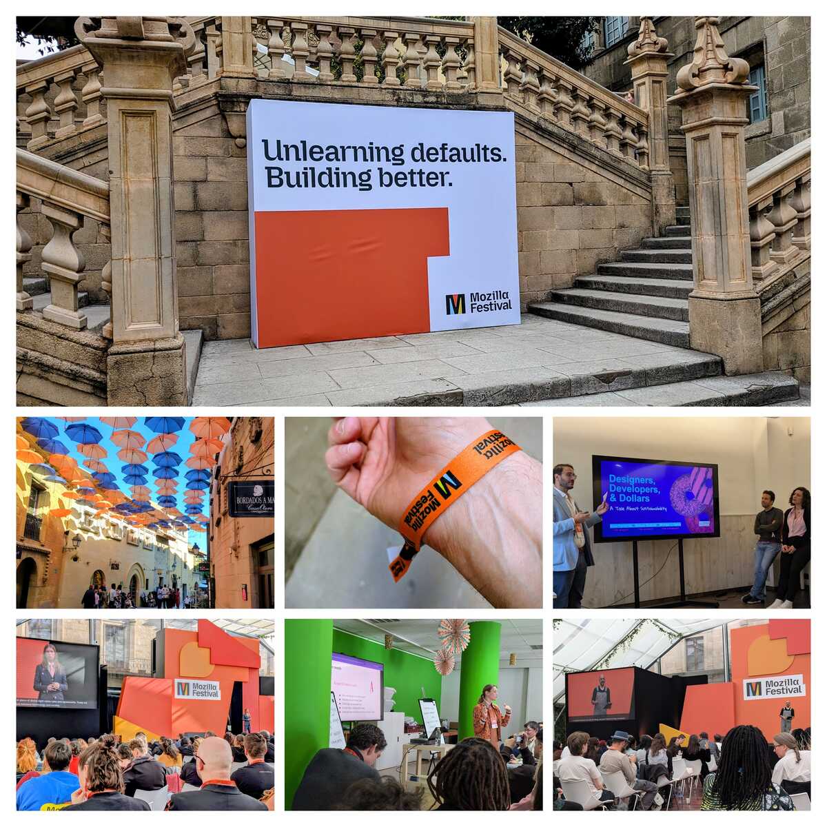 Collage of photos from MozFest