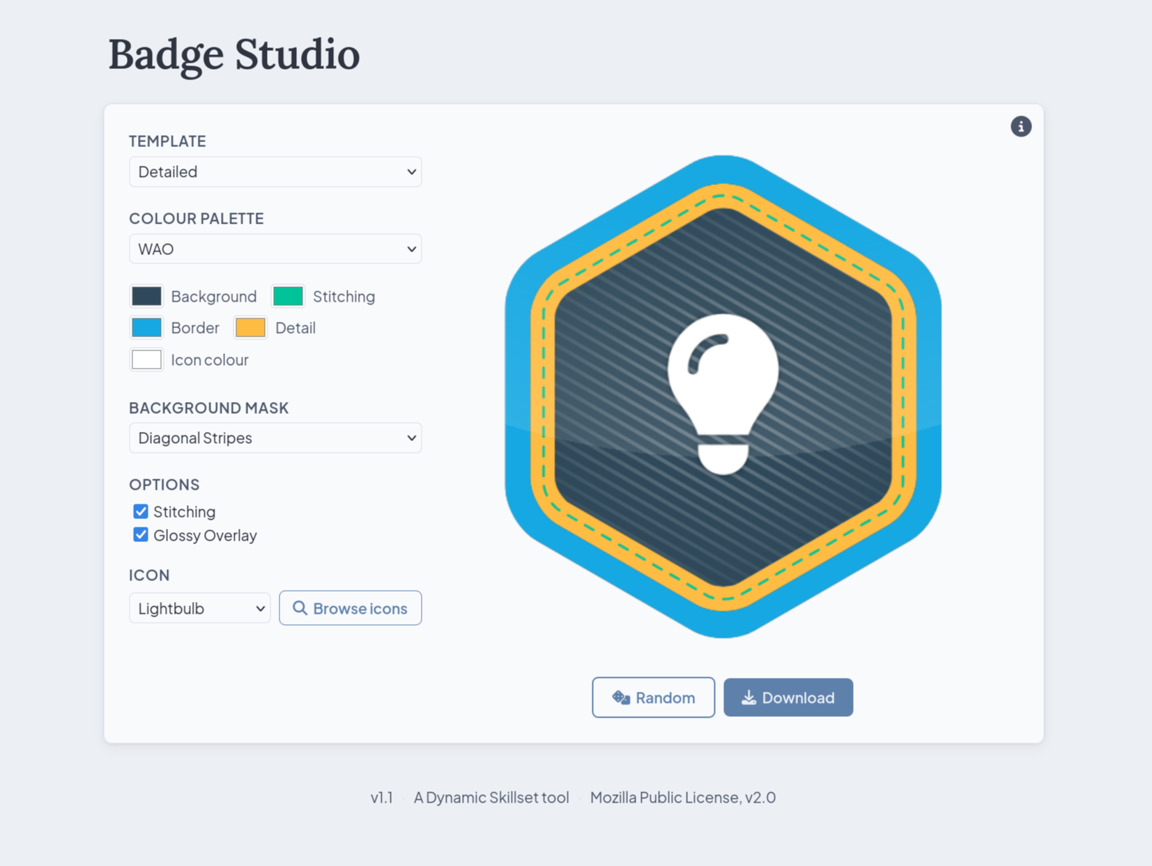 Screenshot of Badge Studio