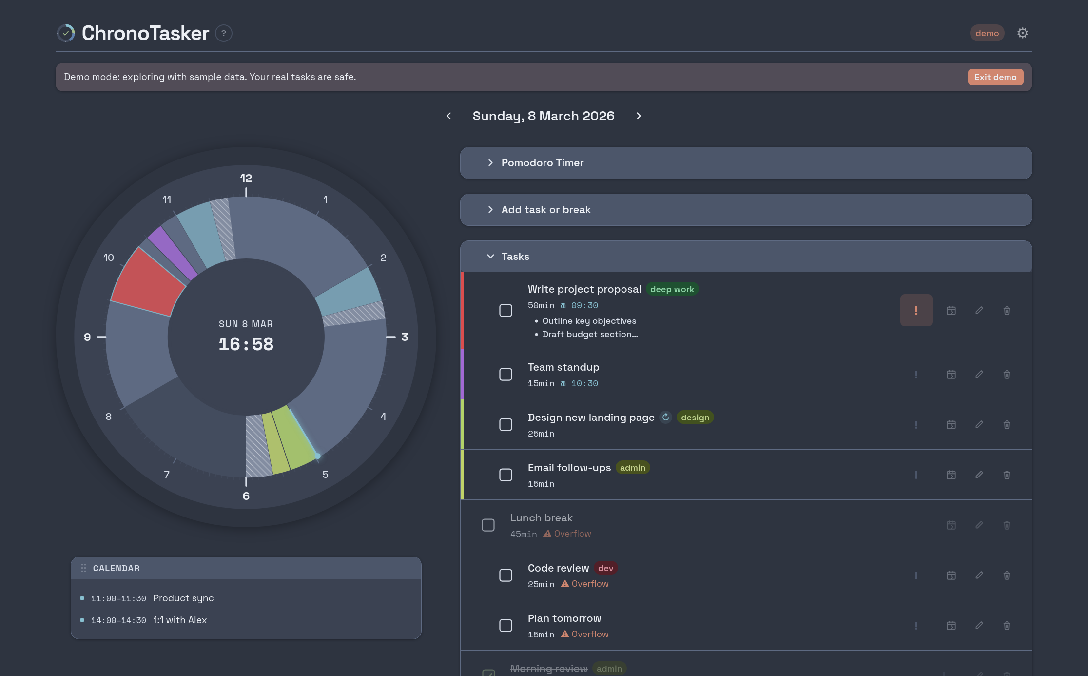 ChronoTasker screenshot
