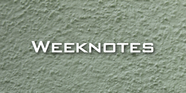 Weeknote 09/2013