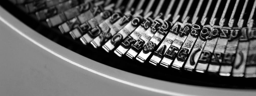 Typewriter letters