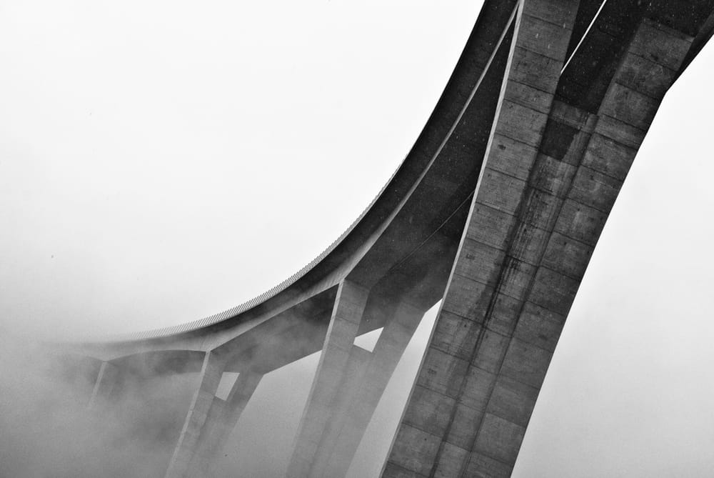 Bridge in fog