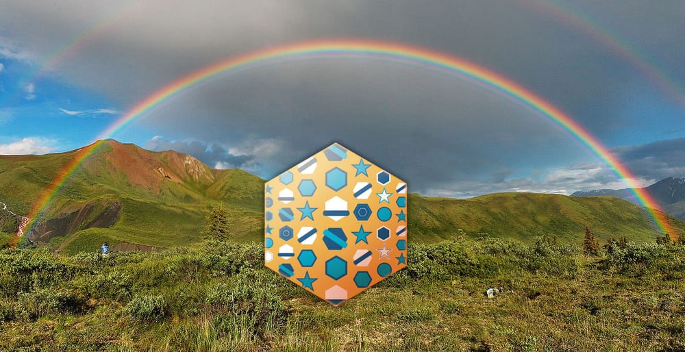 Double rainbow for badges