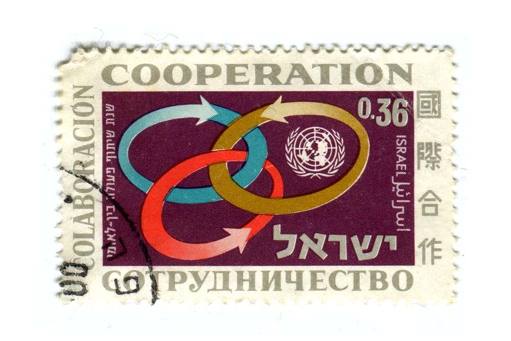 Co-operation Year stamp (CC BY-NC Karen Horton)