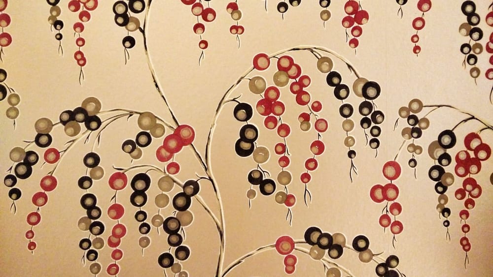 Wallpaper in my hotel room at the Apex, Dundee