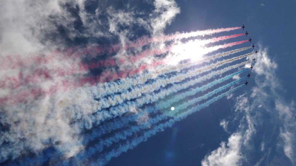 RAF Great North Run fly past