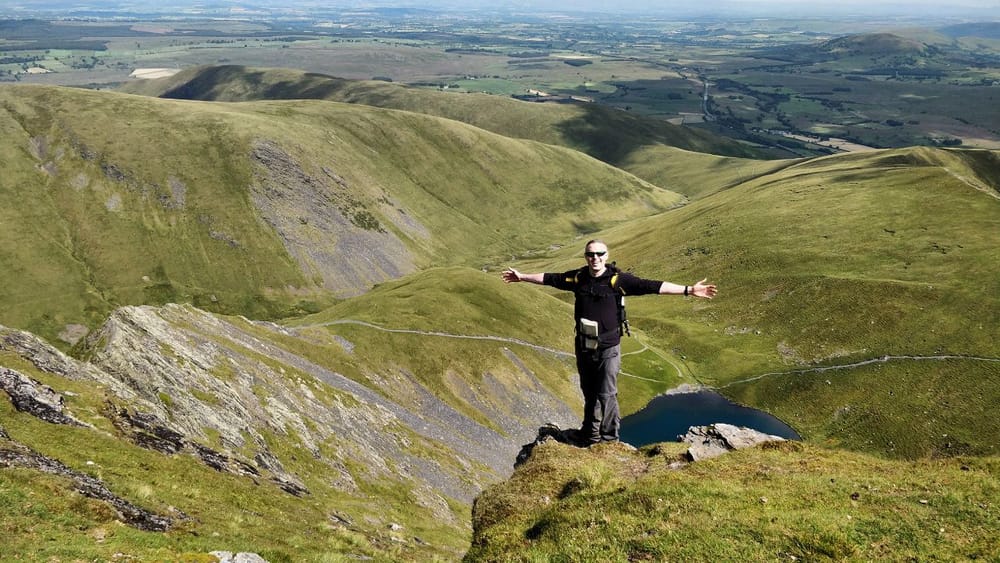 Doug near the top of Blencathra in the Lake District