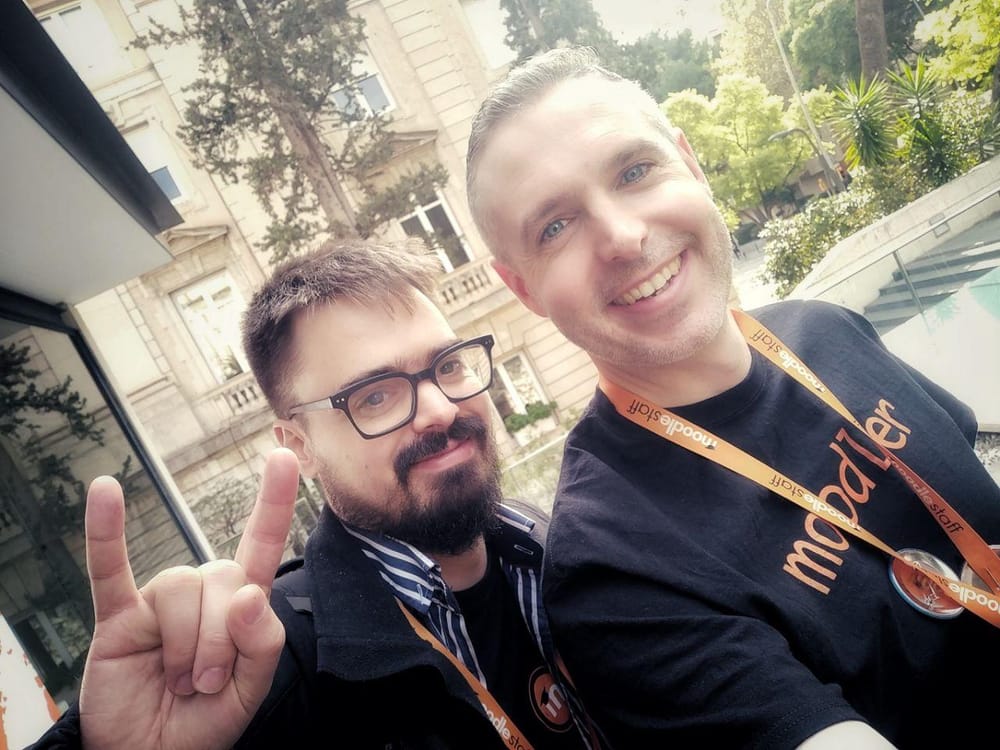 Doug and Mayel at the Global Moot 2019