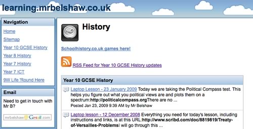 RSS feed on Google Sites page