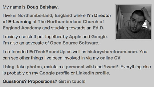 Doug Belshaw - old profile