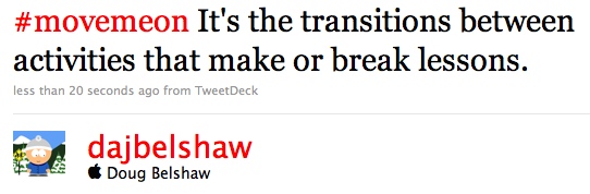 Twitter - #movemeon example