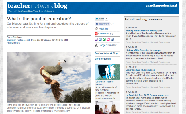 What's the point of education?