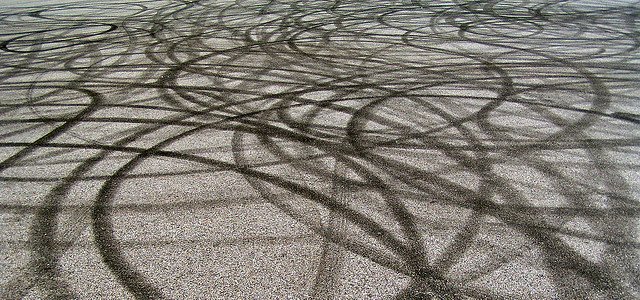 'Circular Tire Tracks'