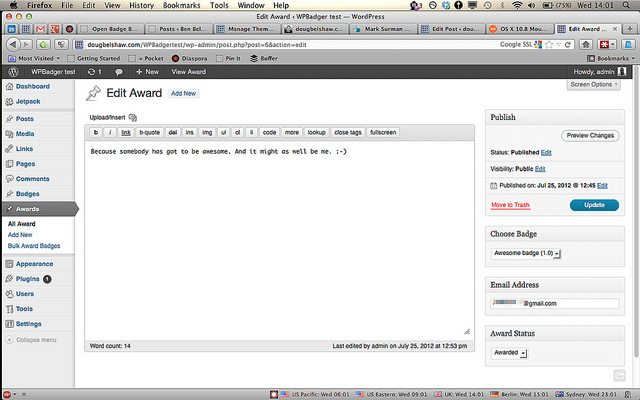 Award badge Award badge