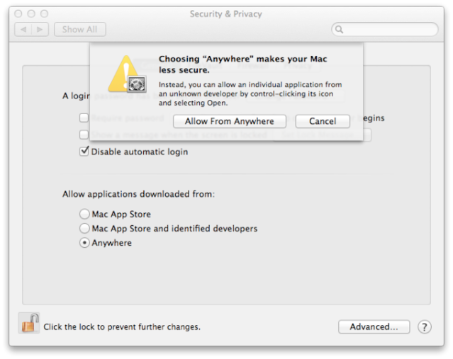 Mac 'Gatekeeper' feature