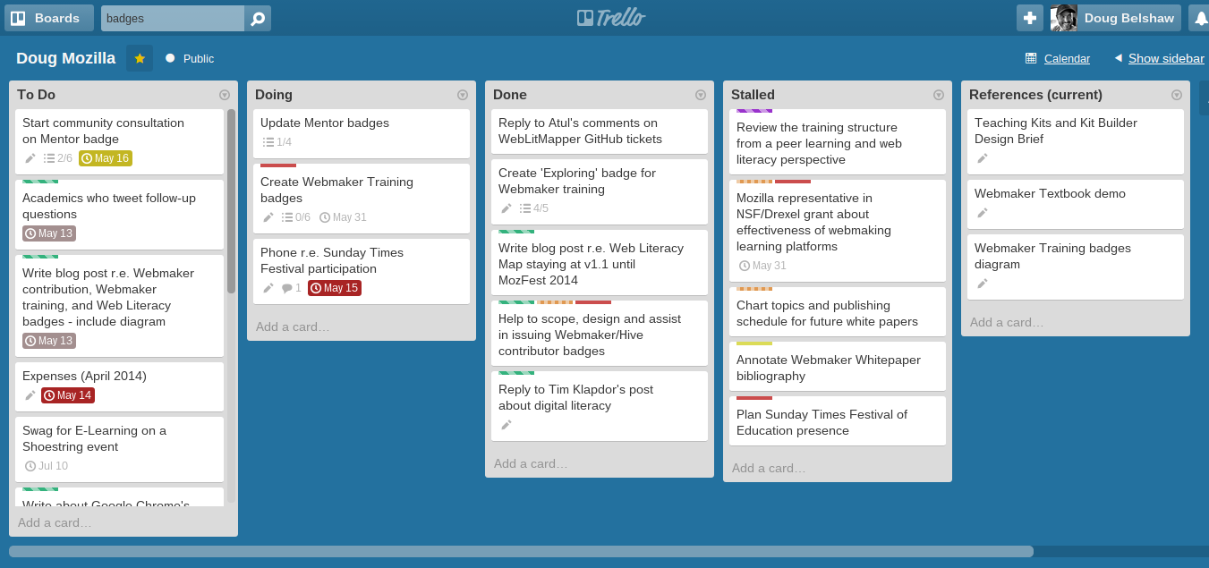 Doug Mozilla Trello