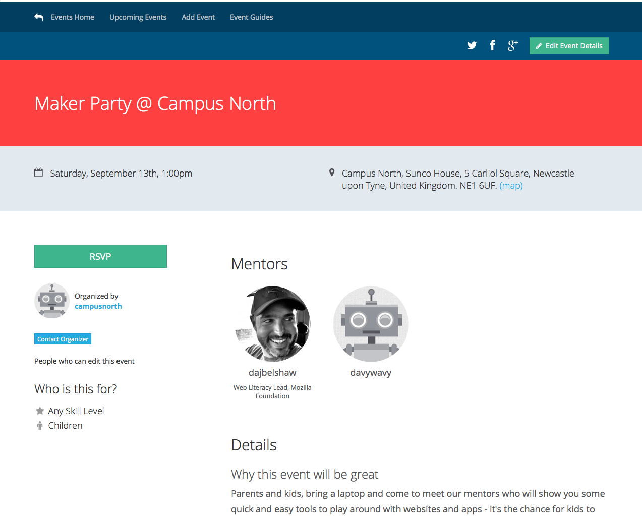 Maker Party Newcastle 2014