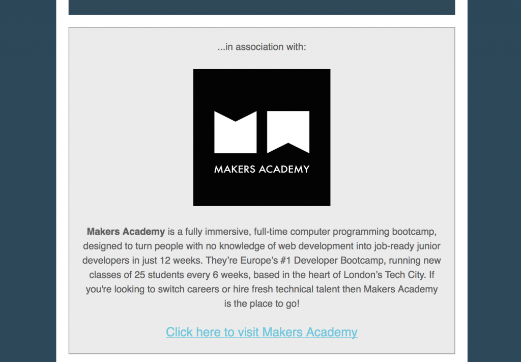 Sponsorship screenshot