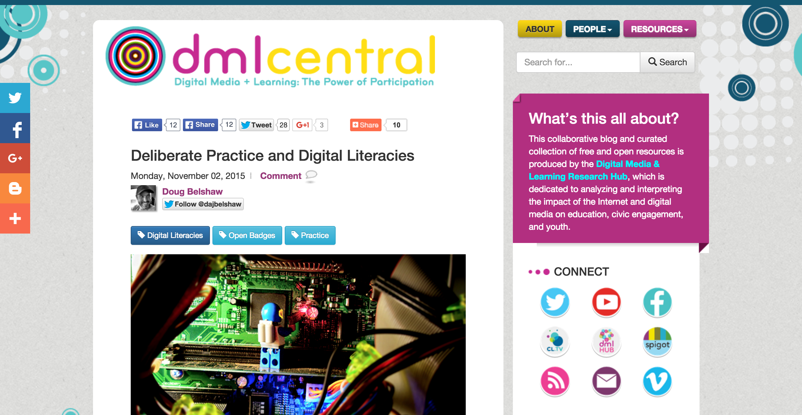 Deliberate Practice and Digital Literacies