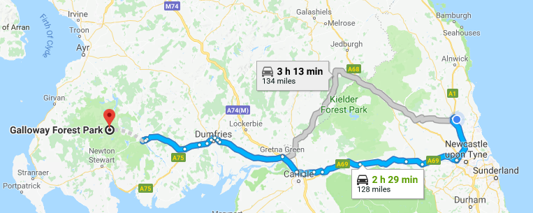 Route to Galloway Hills