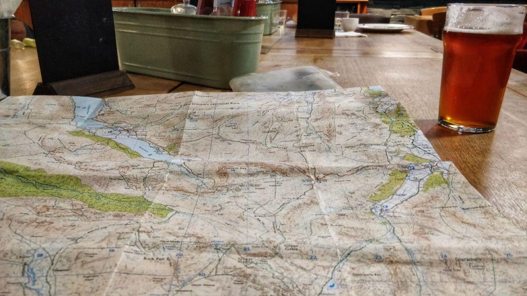 Map and pint