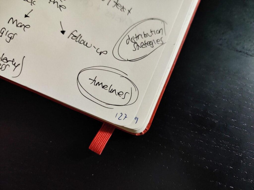 Corner of a notebook page showing handwritten page number