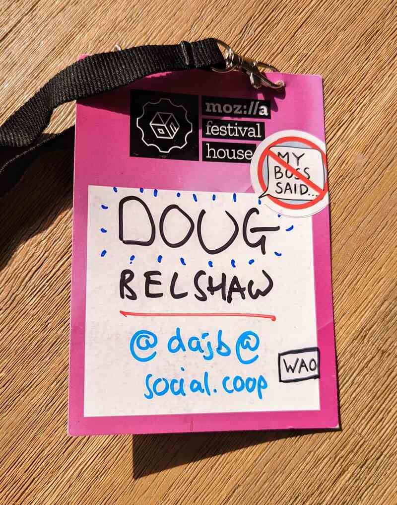 MozFest House badge