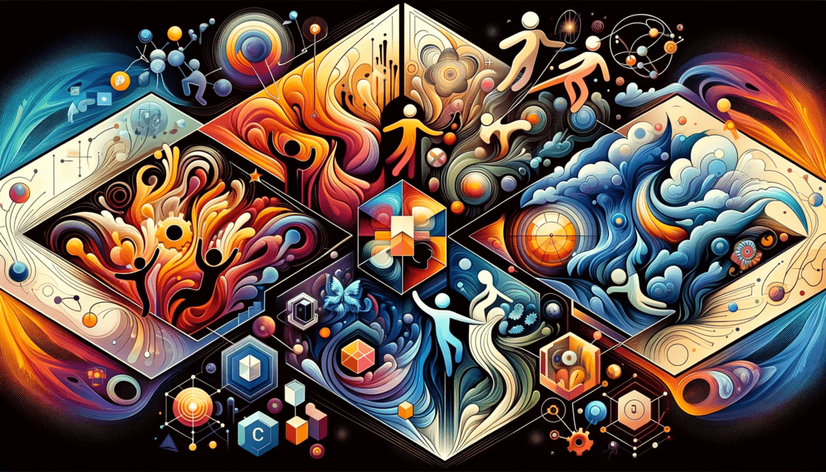 A DALL-E 3 created abstract image, conceptualizing the PFMS heuristic in a collaborative learning context, is now available. It visually represents the integration and interaction of the four elements of the PFMS heuristic: Practitioners, Framework of Ideas, Methods, and Situations of Concern, within a vibrant and dynamic setting.