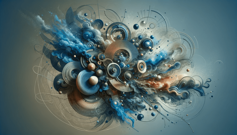 This abstract image captures the essence of situational change, focusing on adaptability with dynamic, fluid shapes that appear to be reacting to external stimuli, conveying a sense of immediacy and reactivity.