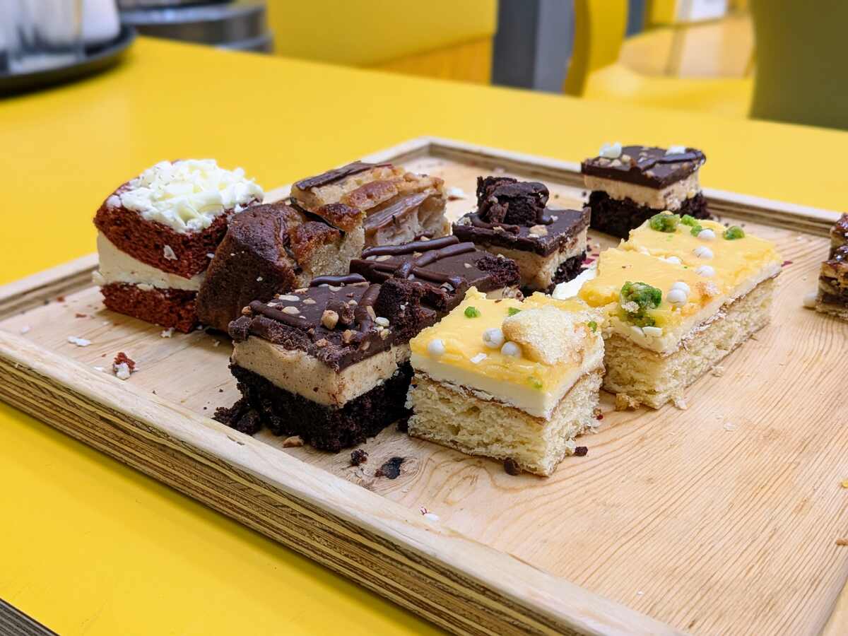 Cake provided as part of the catering at the DCC Summit. The red velvet cake was sublime.