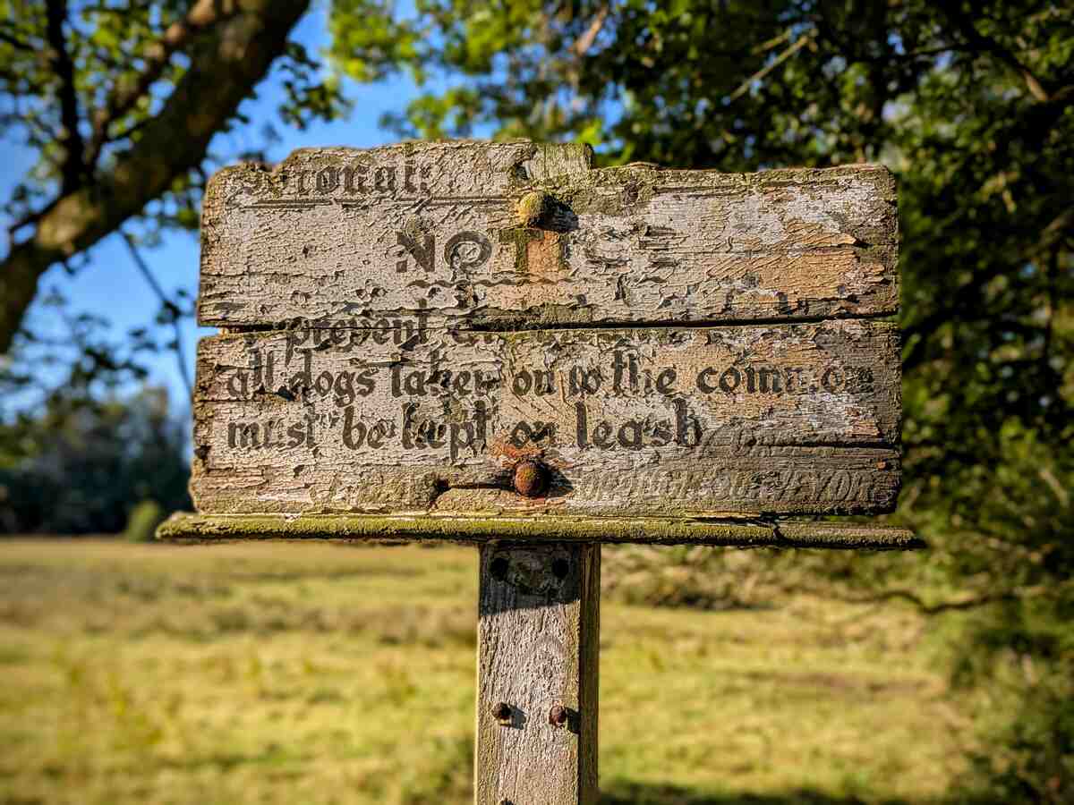 Old weathered sign